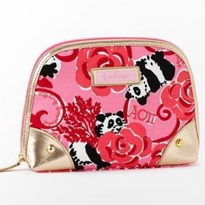 Lilly Pulitzer alpha omicron pi makeup bag